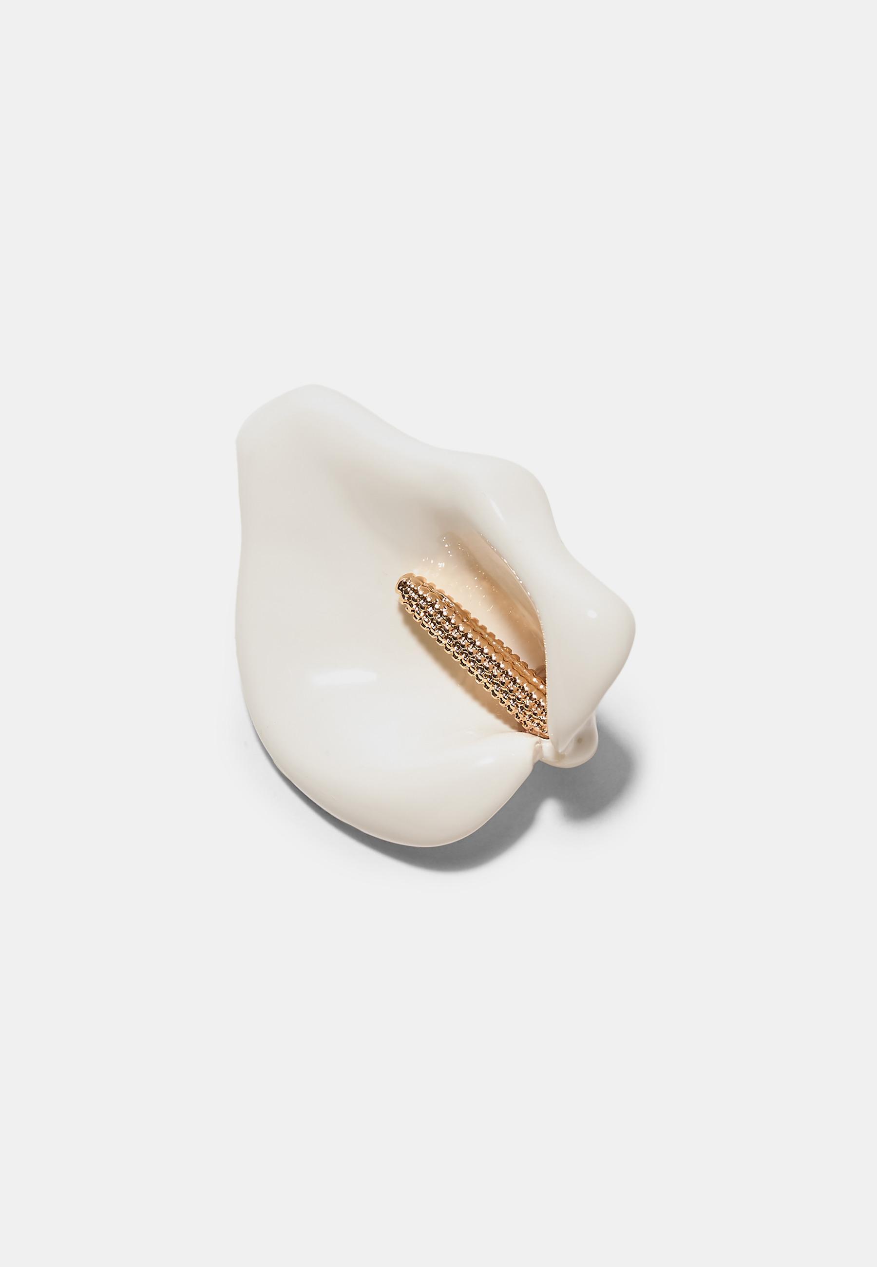 Set of 3 garden brooches — Gold (alternate view)
