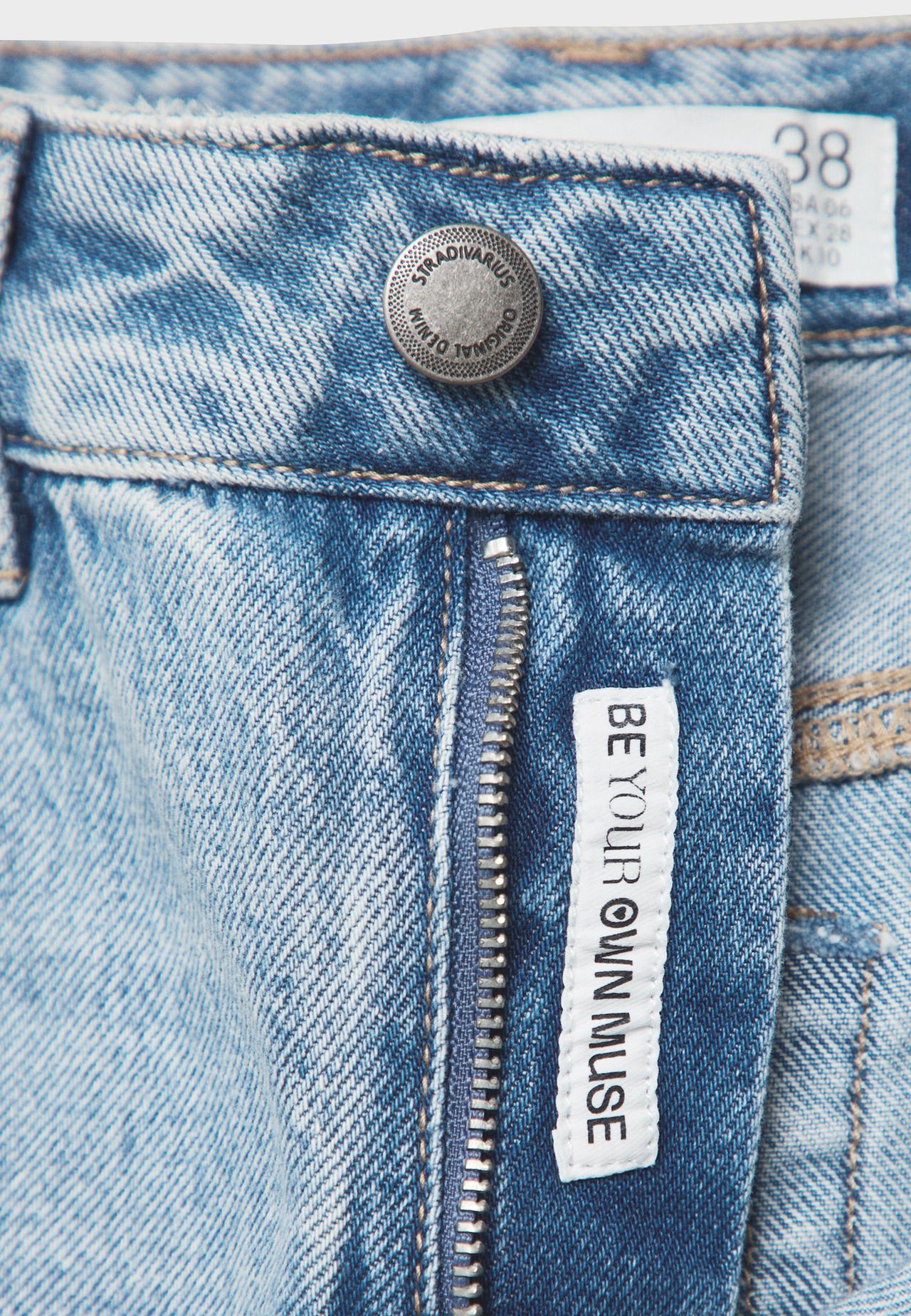 D92 Ripped straight wide-leg jeans — LIGHT BLEACH