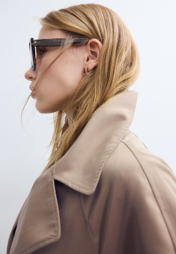 kemerli ksa akc trenckot