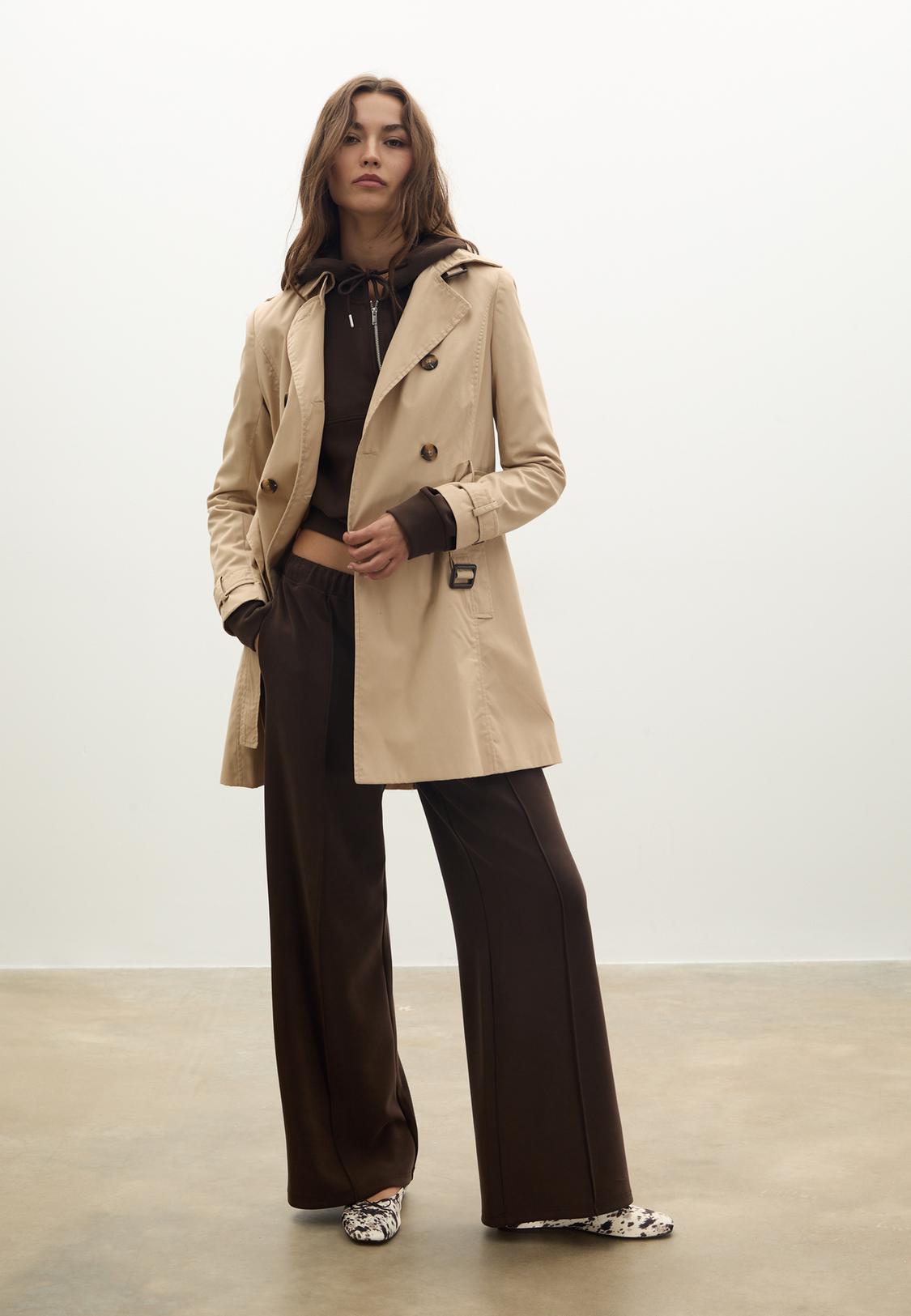 Trench Coat Manteau Bershka Maroc Maroc Trench Simili Cuir Femme