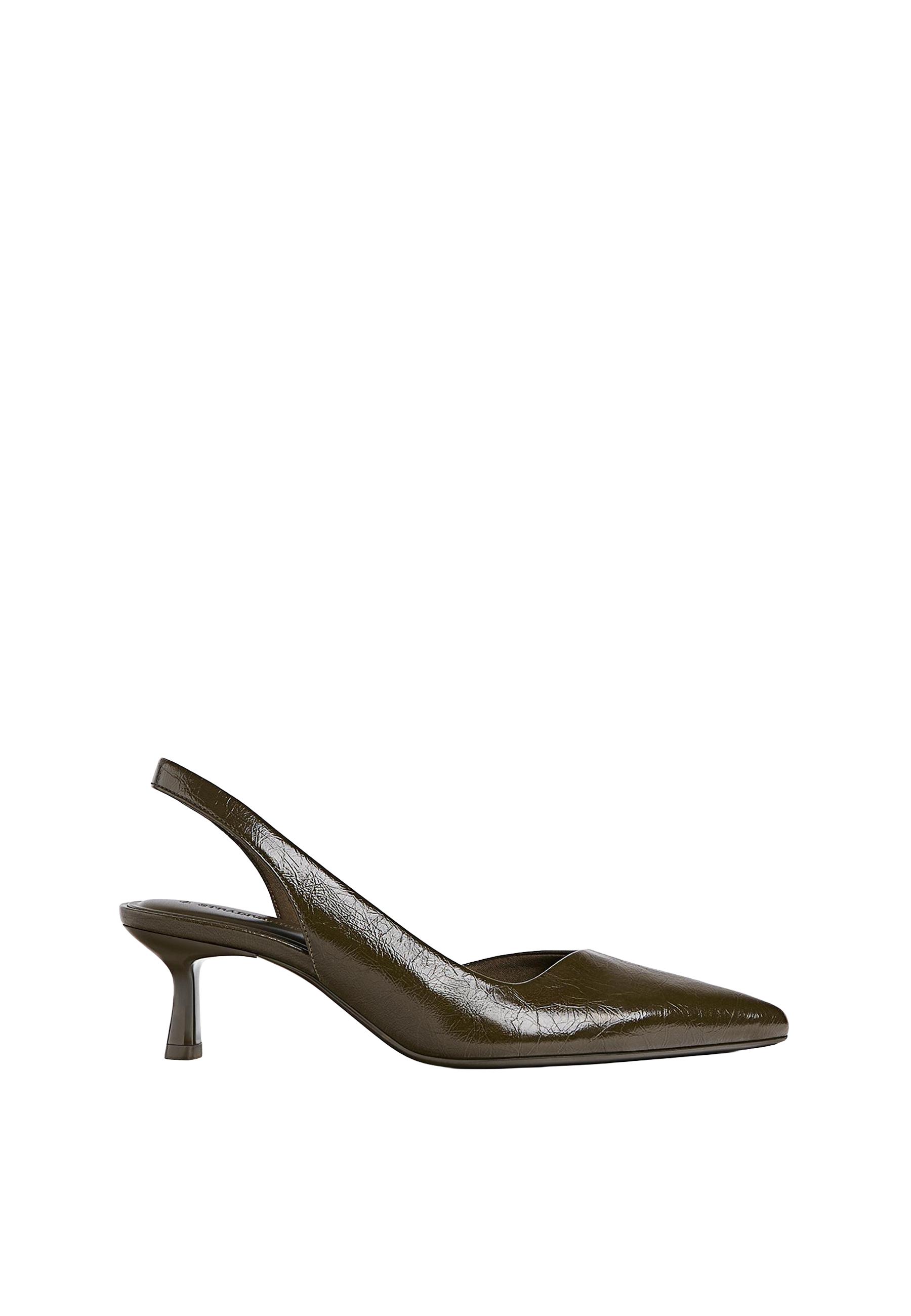 Basic kitten heel shoes — KHAKI
