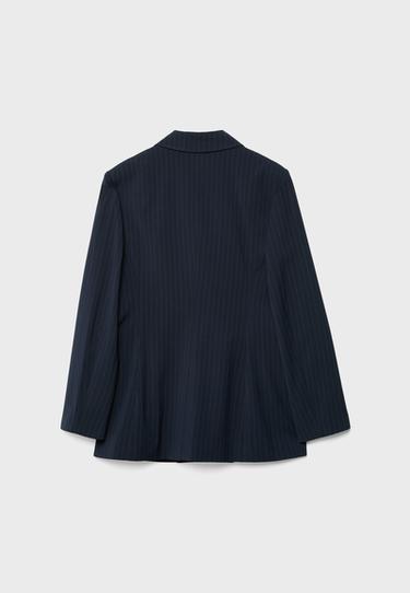 Striped tailored blazer — Navy blue 9