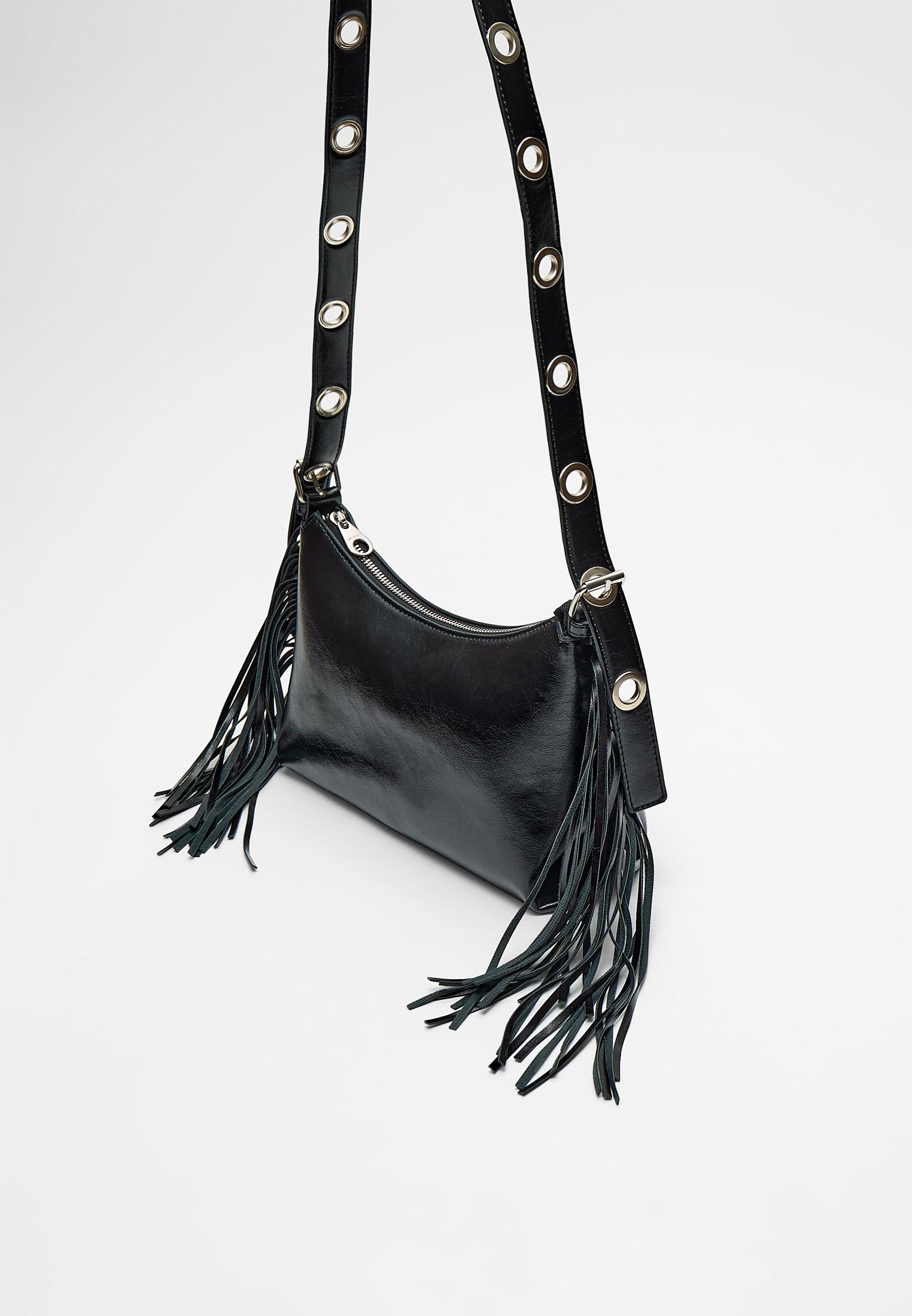 Bolso flecos stradivarius sale