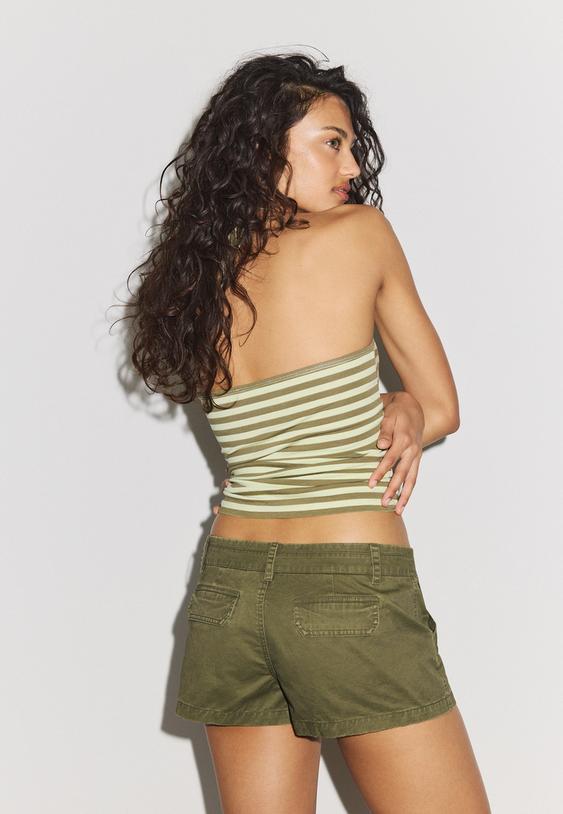 short mini con doppio bottone