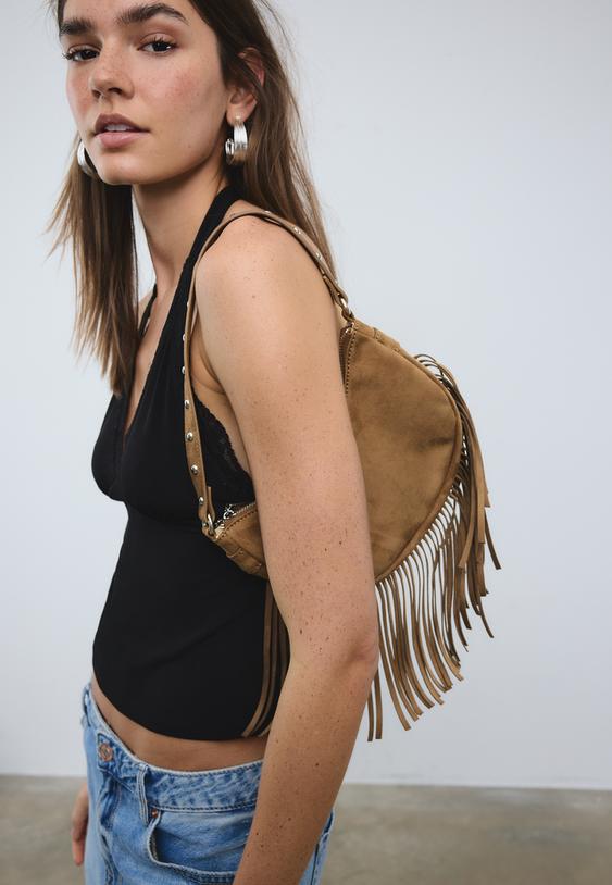 Чанта За Рамо С Ресни