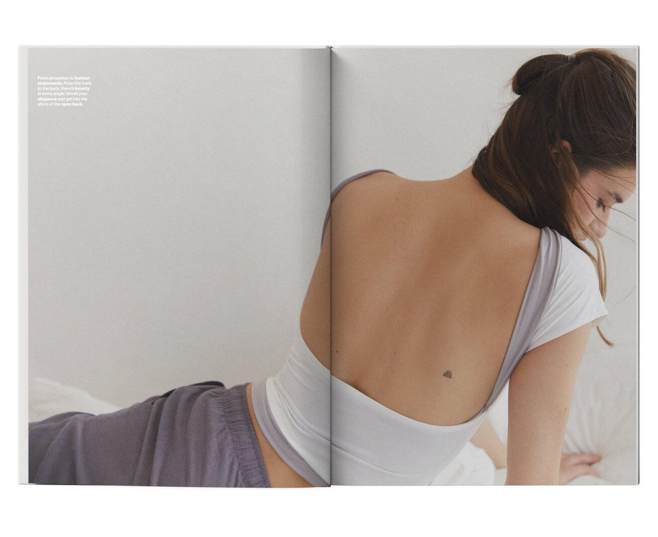 Open-back T-shirt — Ecru