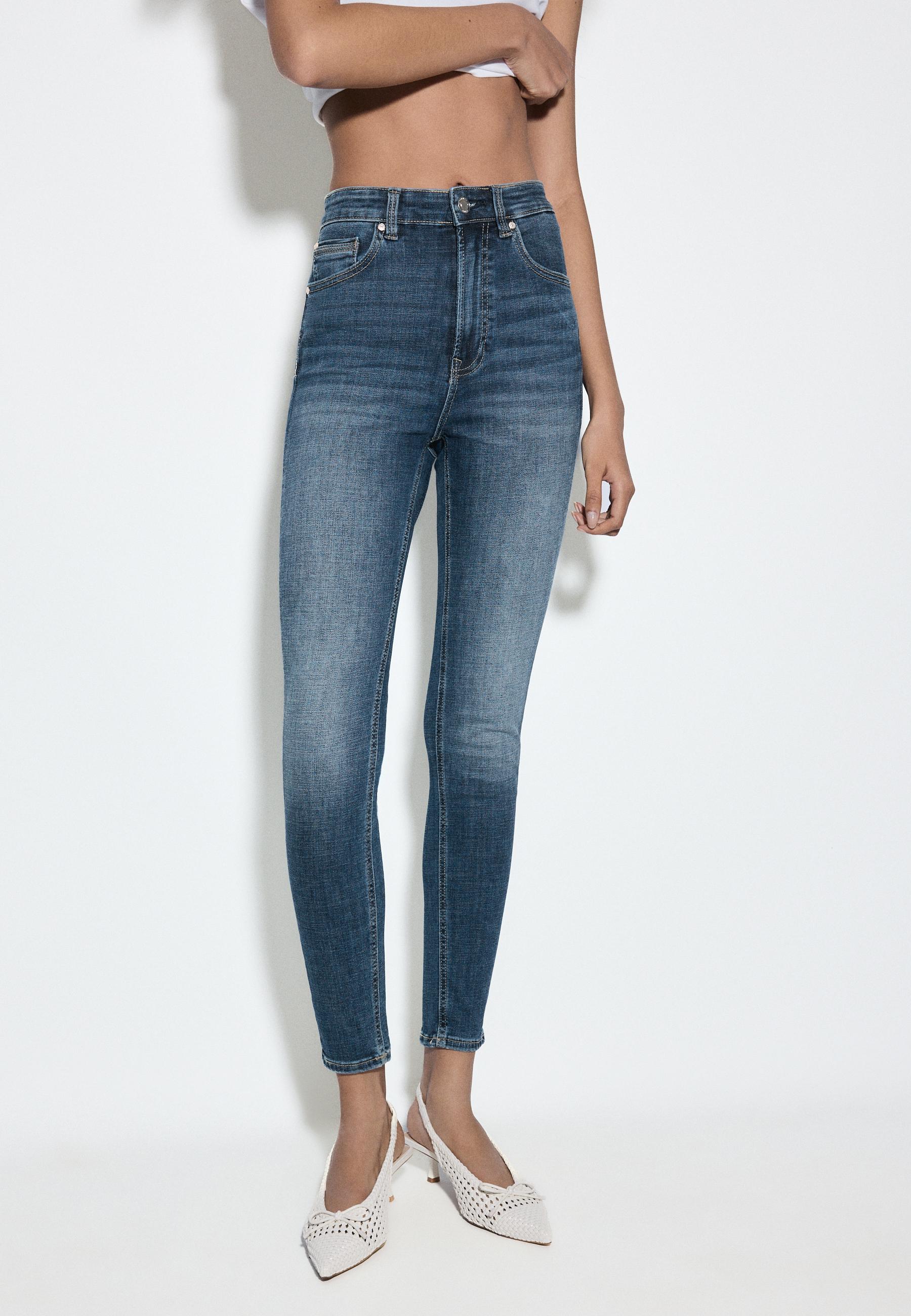 D09 süper yüksek bel skinny jean - Görsel 2