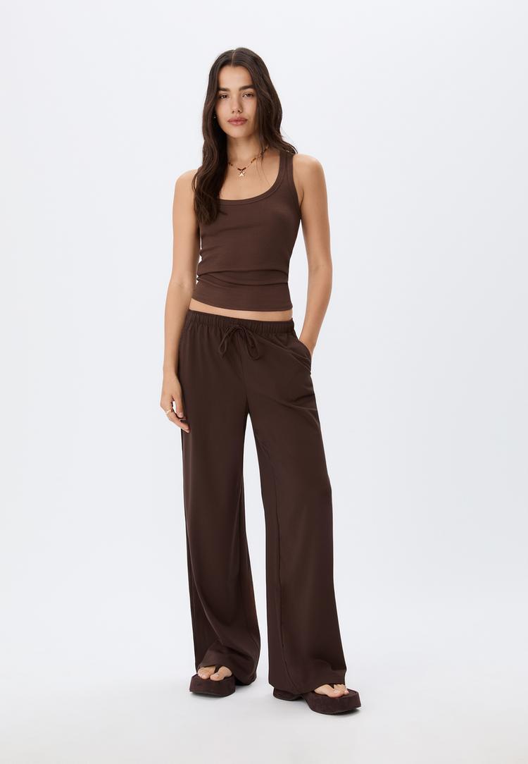 pantalon long fluide habille