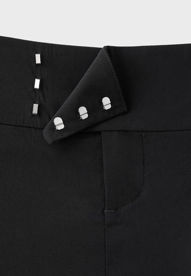 Wide waistband mini skort — Black 9