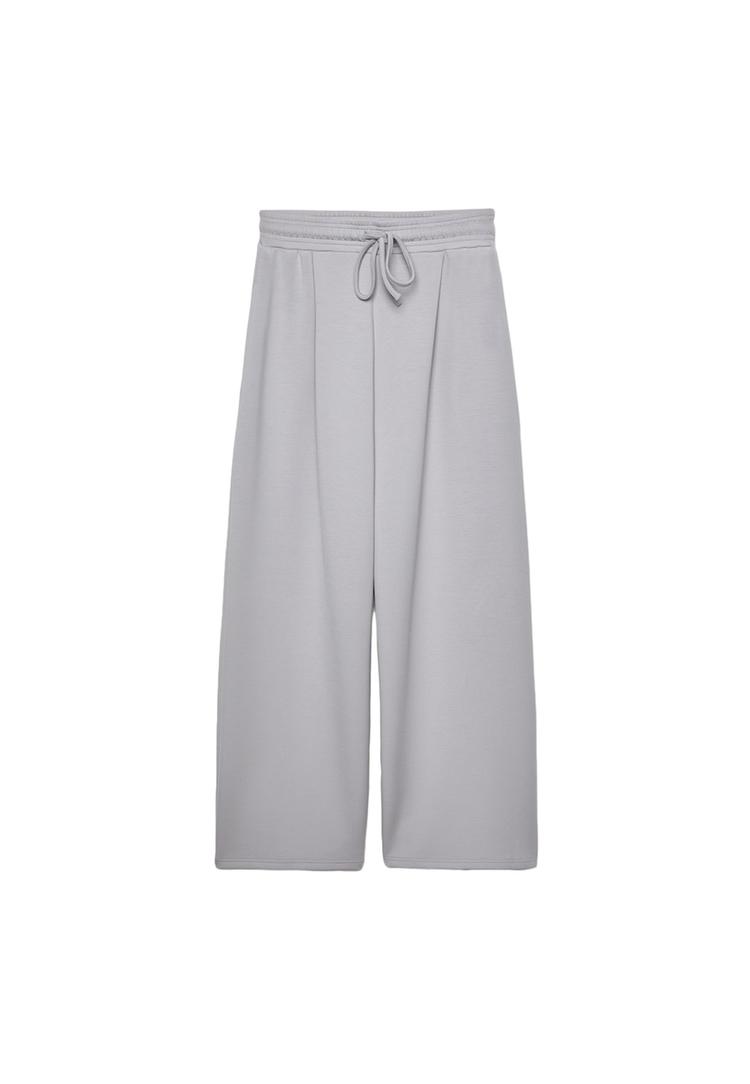 Yumuşak dokulu ve pilili jogger pantolon_2