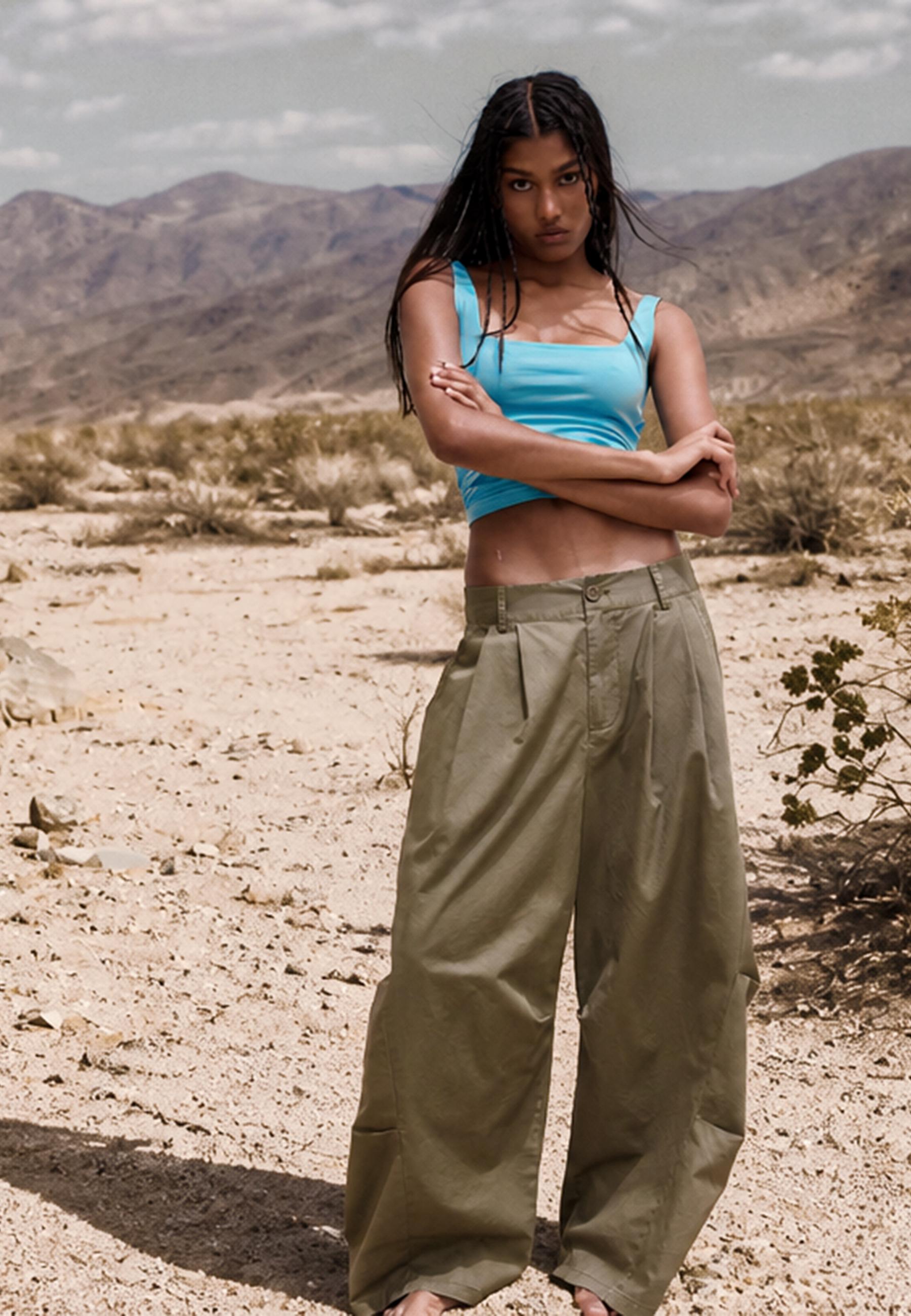 Wide strap top — Turquoise