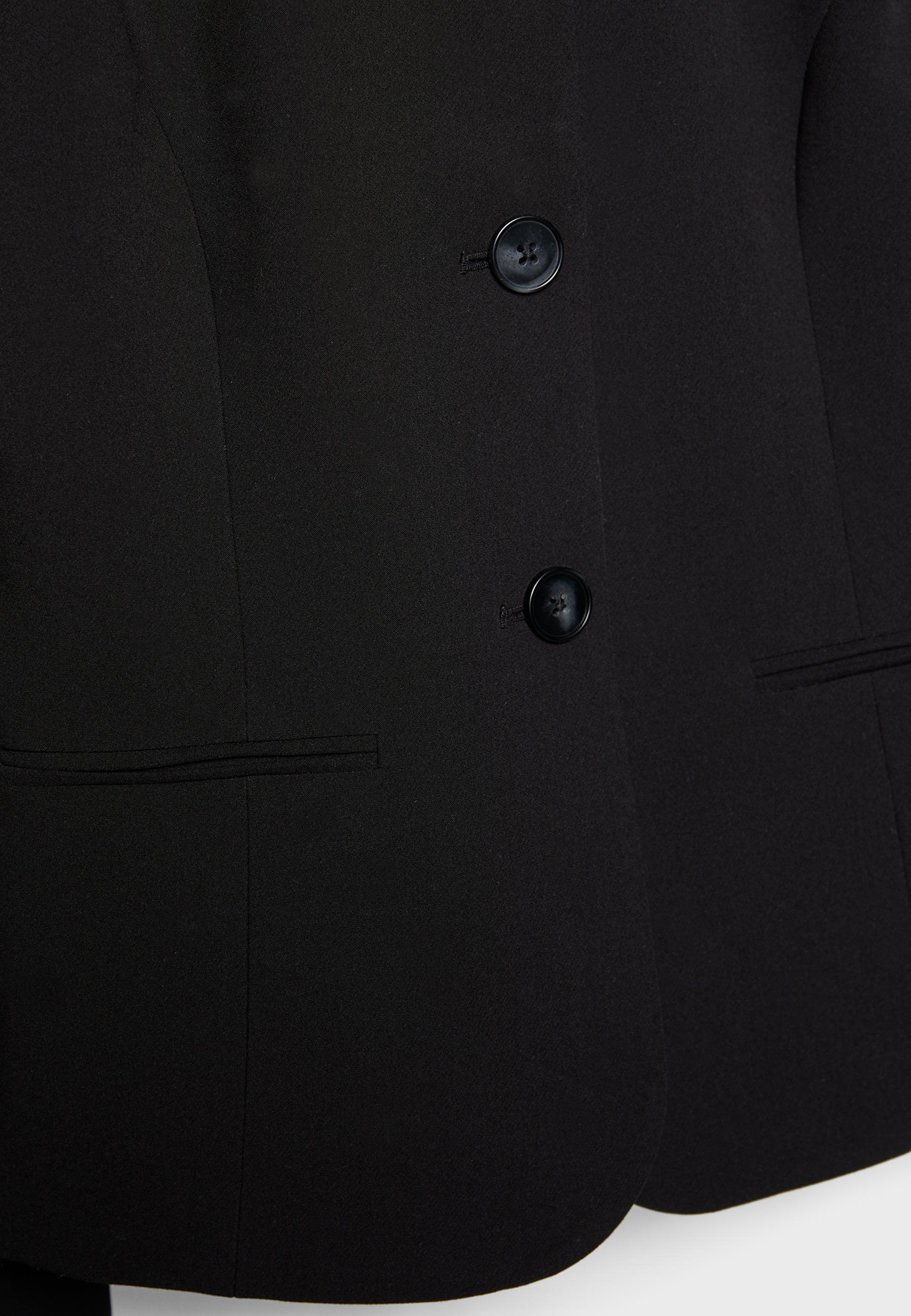 Collarless blazer — Black