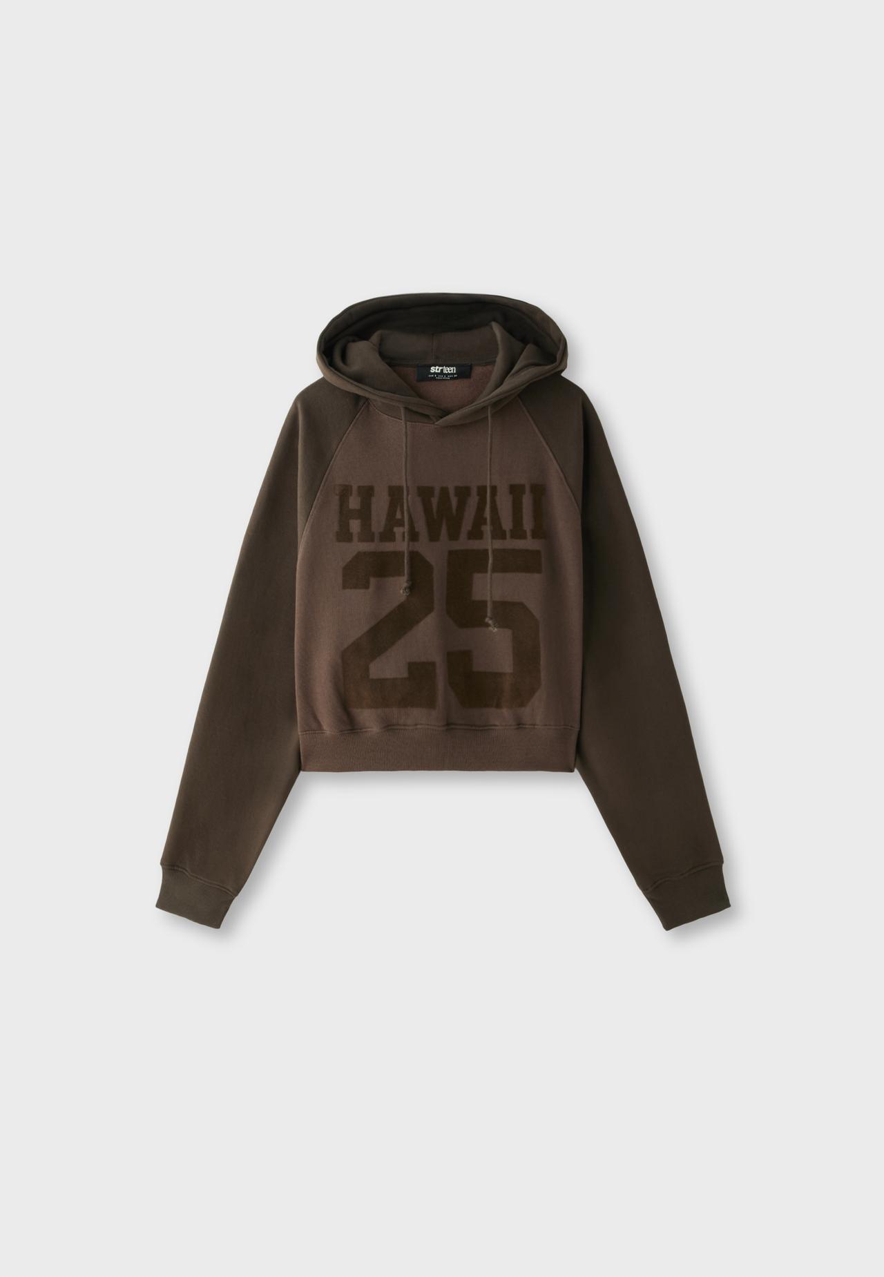 Positional contrast sweatshirt — Brown