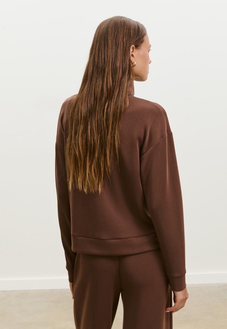 sudadera cremallera tacto suave