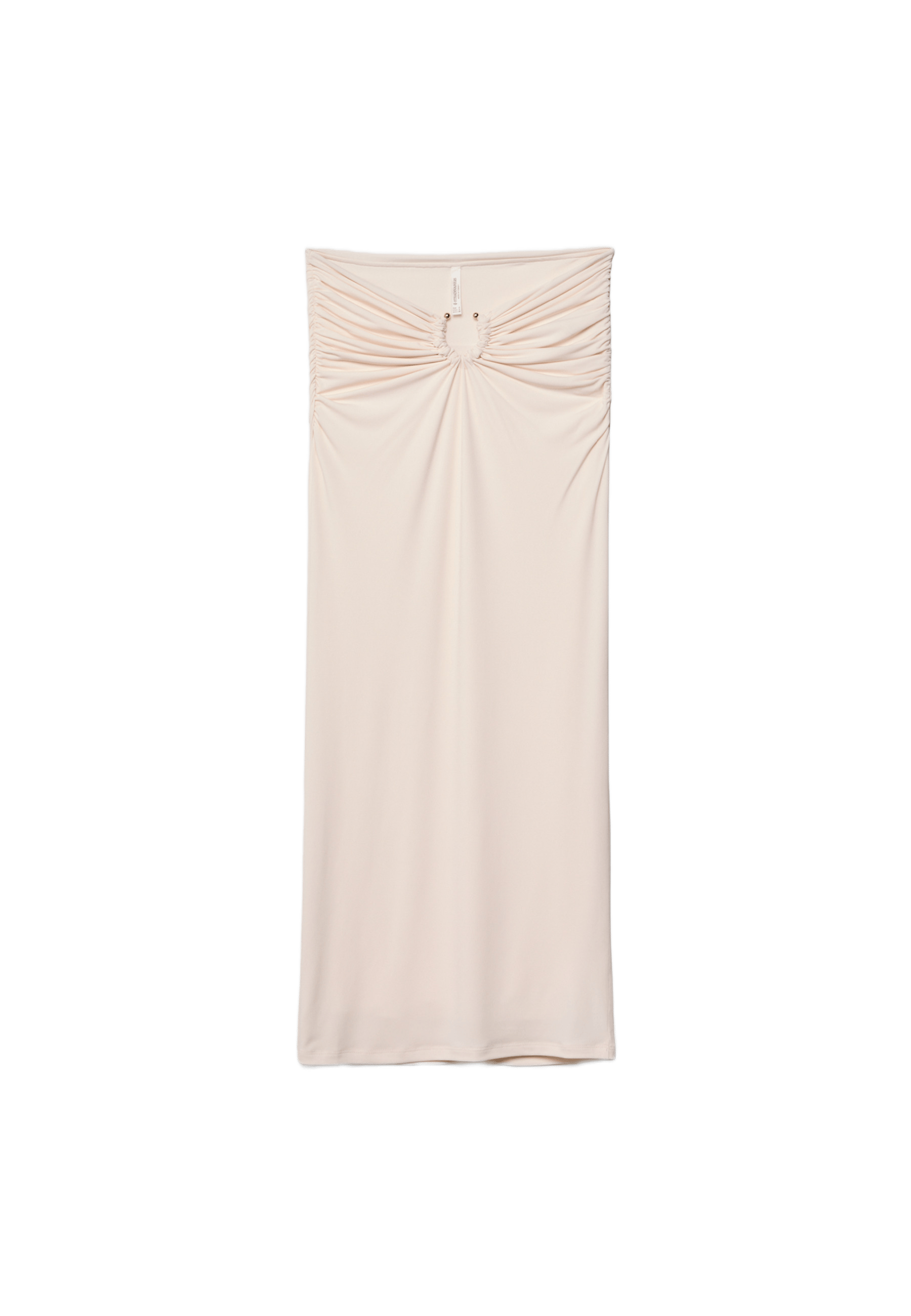 Pencil skirt with buckle — Ecru