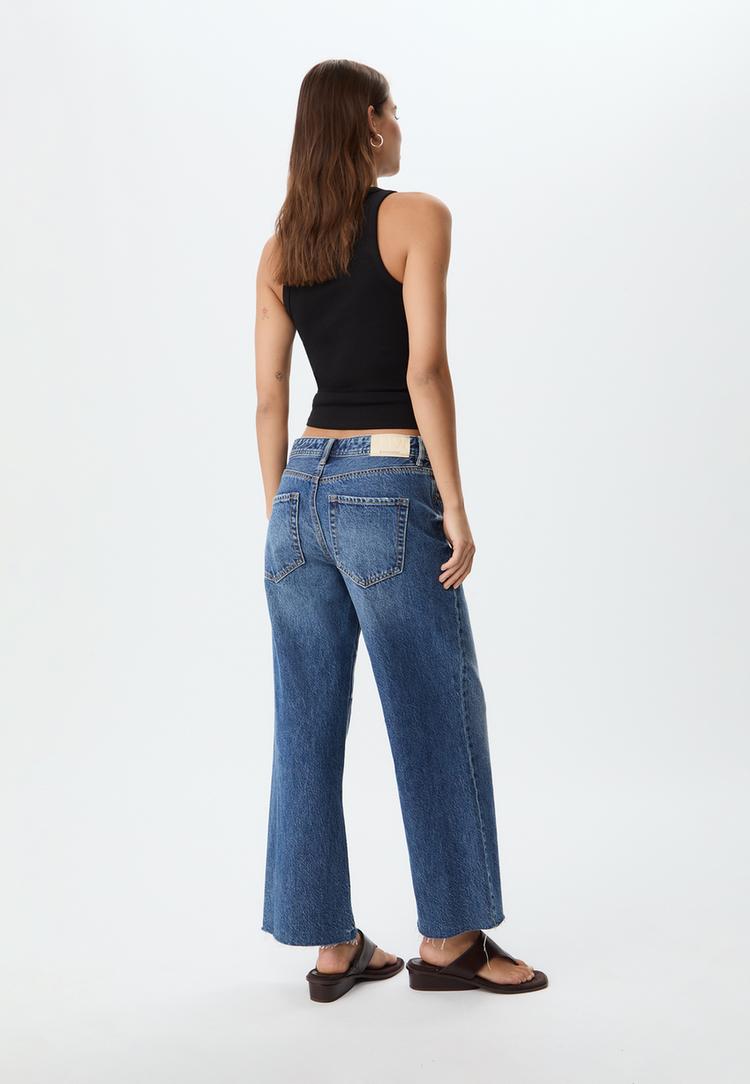 d96 jeans straight fit cropped
