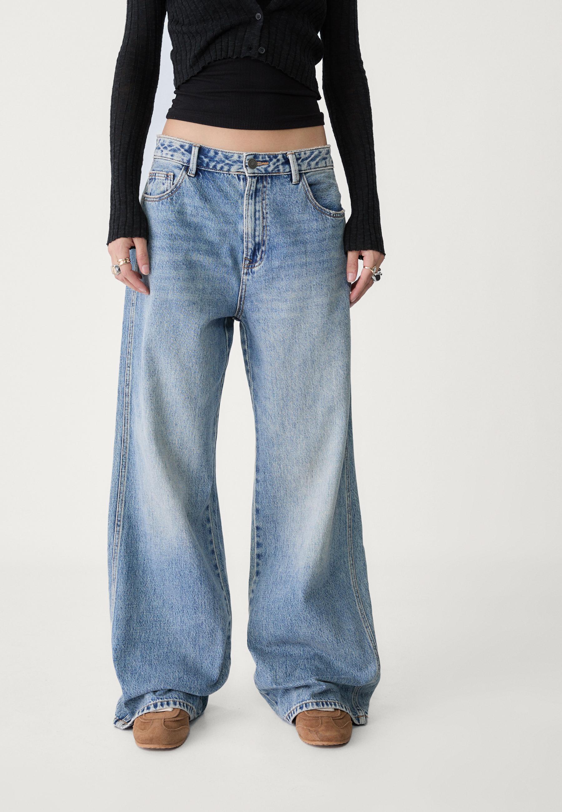 Denim Jeans Stradivarius Pantalon Slouchy Stradivarius Pantalones