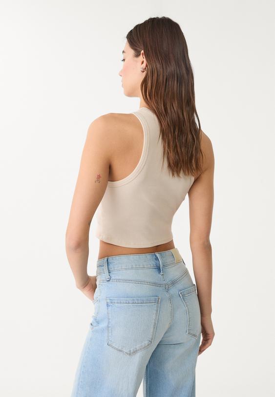 pack of 2 basic ribbed crop tops
