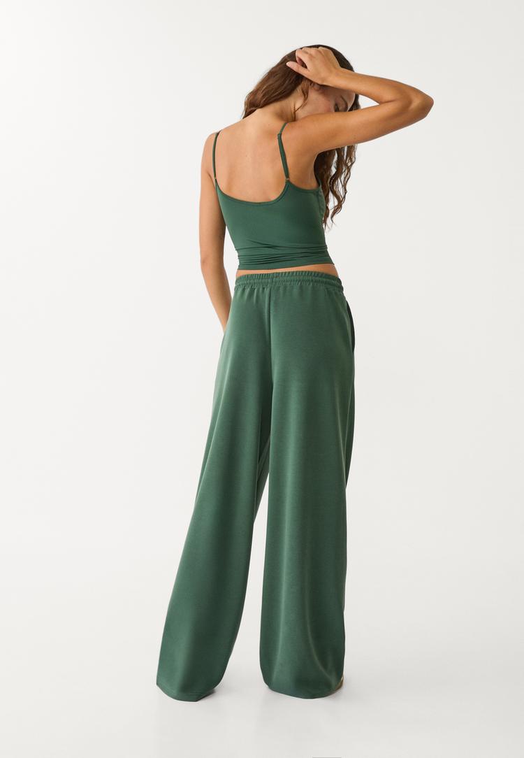 pantalon palazzo tacto suave