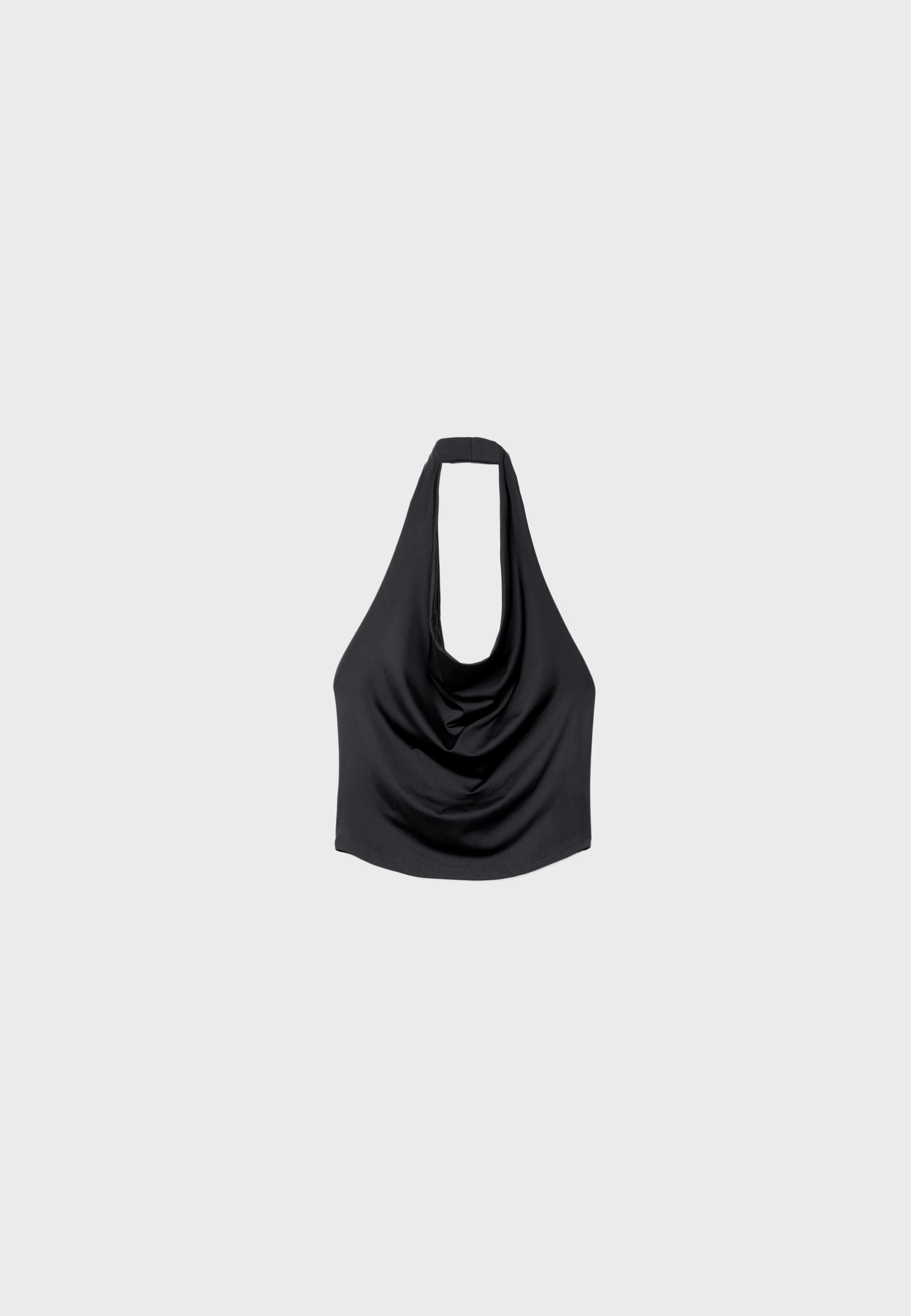 売れ筋商品|||ウィ ウォー ワット カットソー トップス レディース Women's Halter Cowl Neck Top White Halter Cowl Neck Top – WeWoreWhat