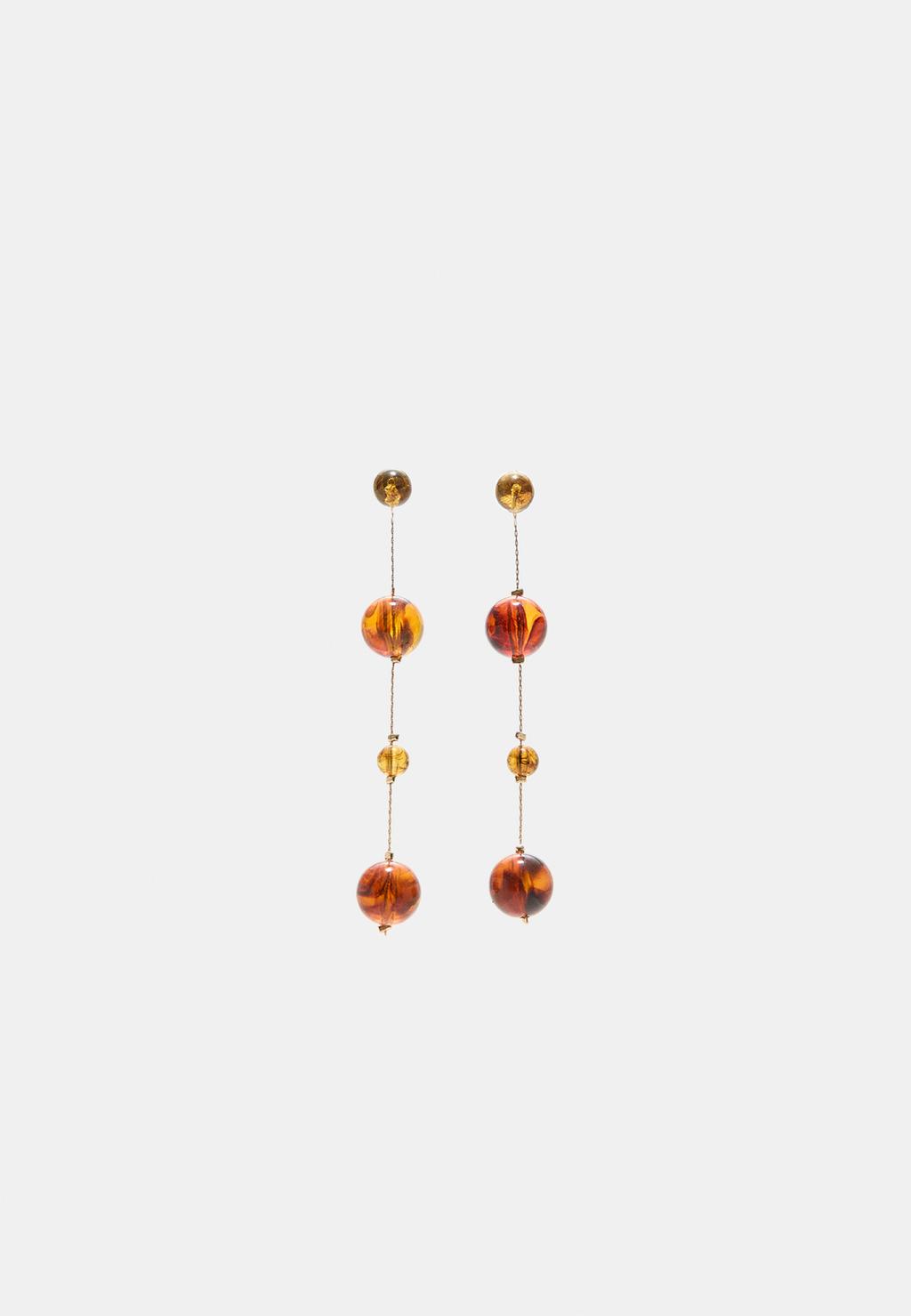 Ball dangle earrings