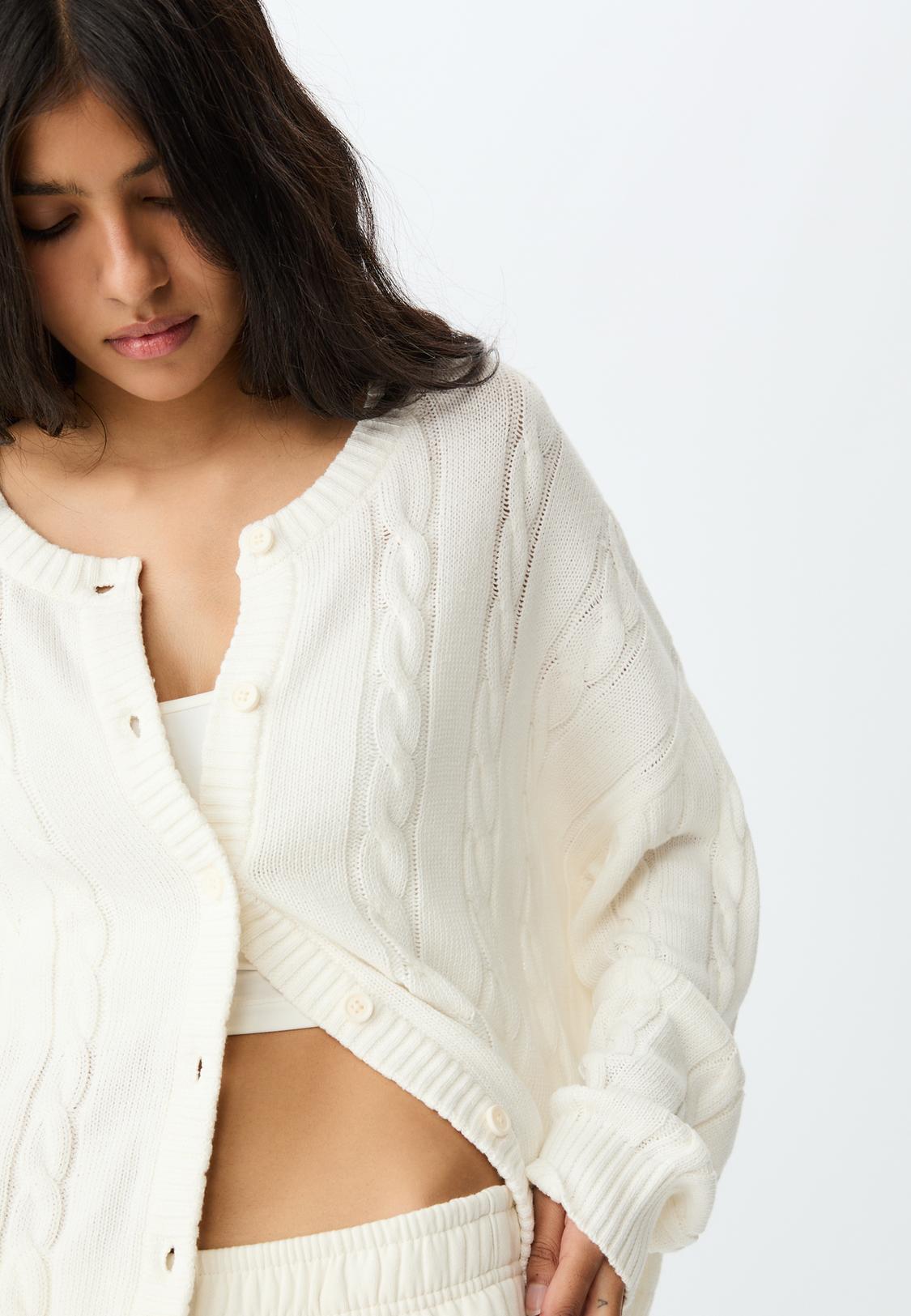 Cardigan Pullover Trecce Stradivarius Stradivarius Gilet In Maglia