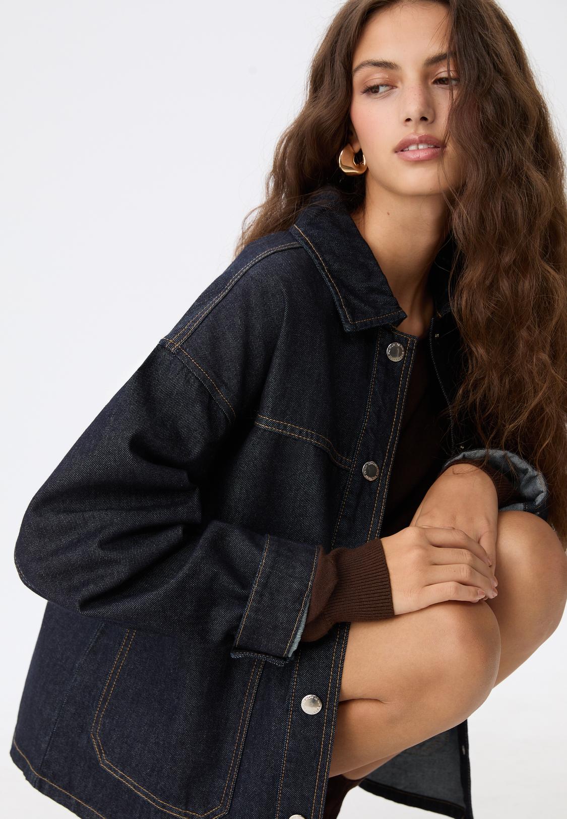 Veste en jean à poches