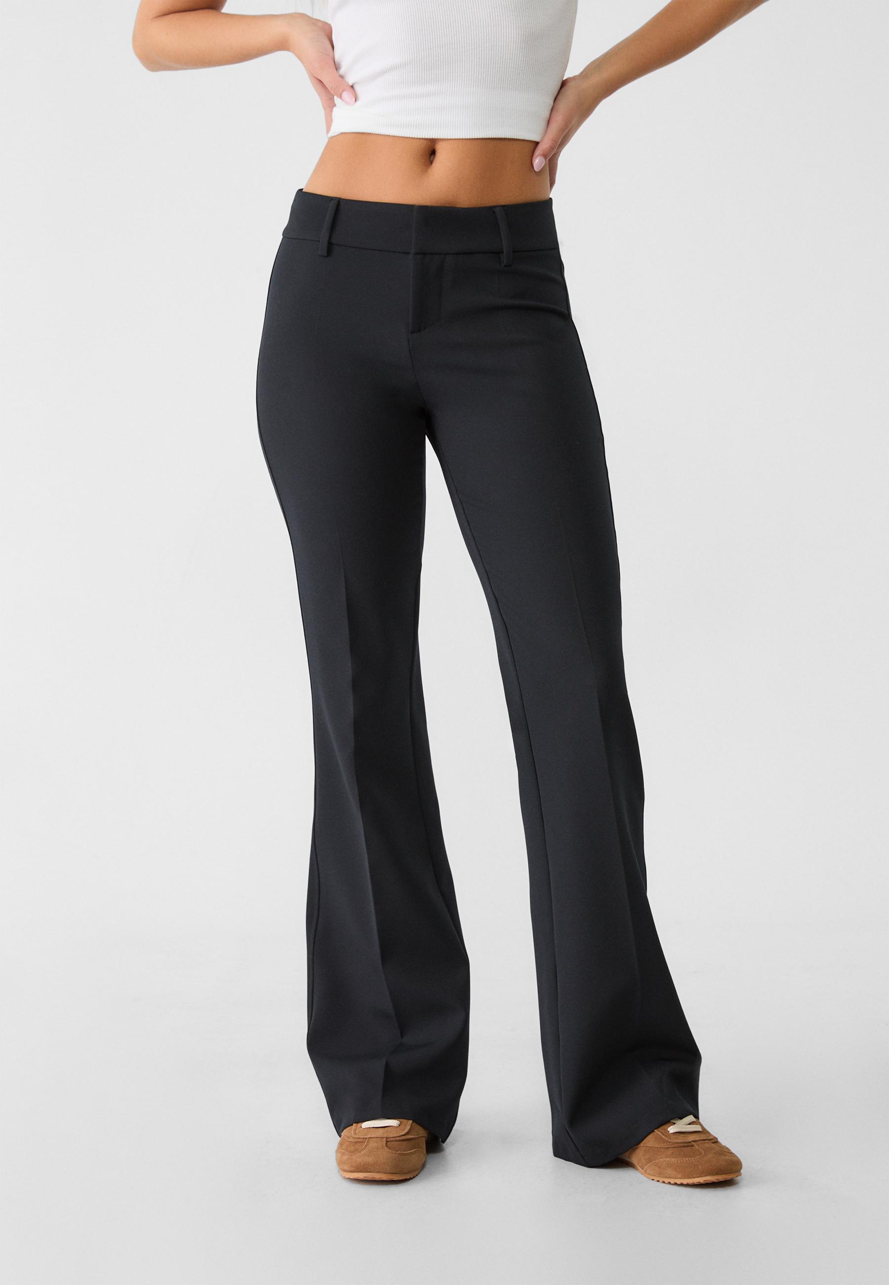 Relaxed fit tailored flared trousers Women s fashion Stradivarius United Kingdom