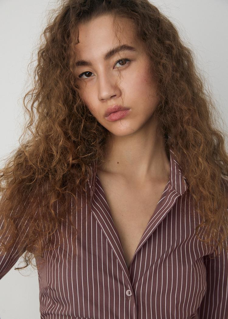 camisa basica fitted rayas