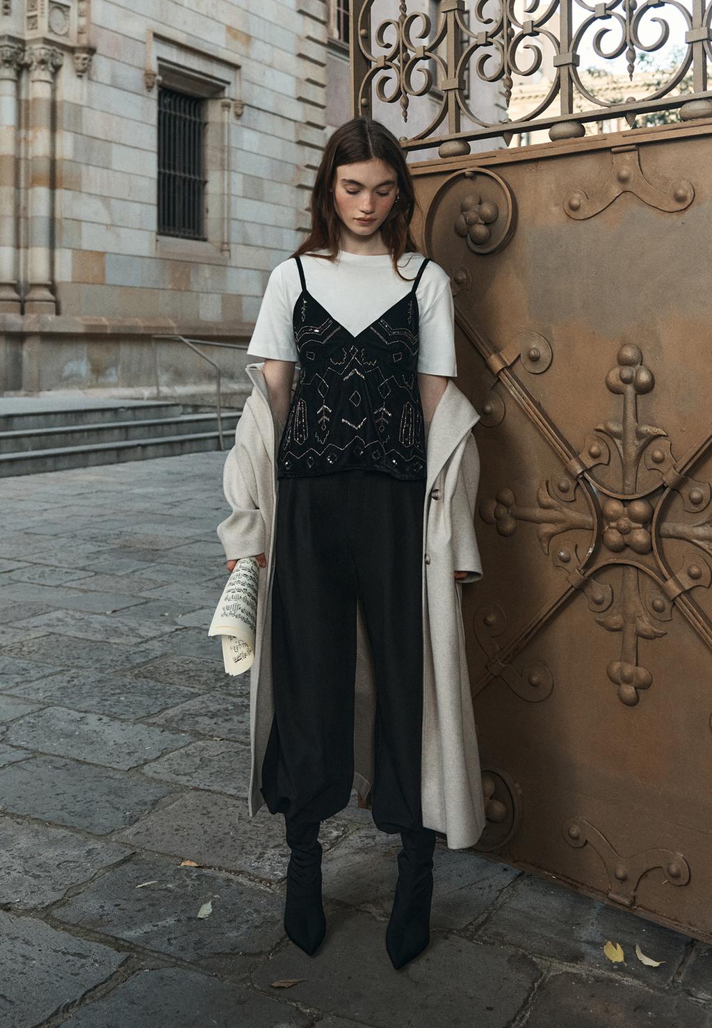 Ayarlanabilir süper geniş paça pantolon