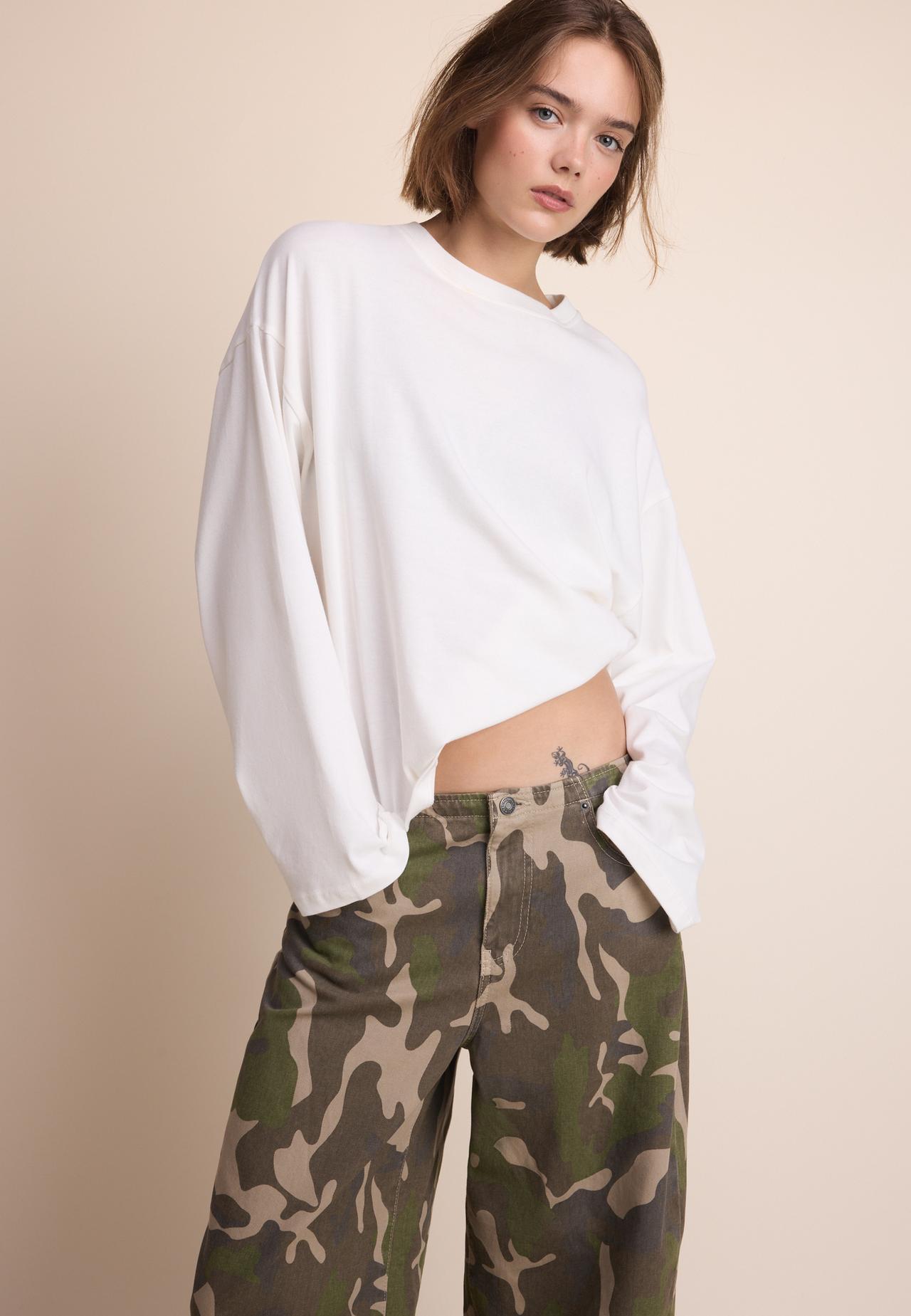 Long sleeve T-shirt — White