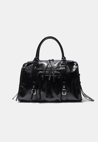 Maxi bowling crossbody bag — Black 2