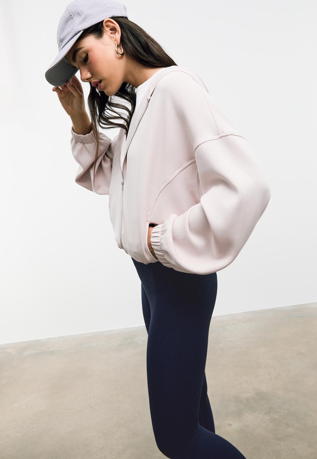 Soft-touch puff hoodie