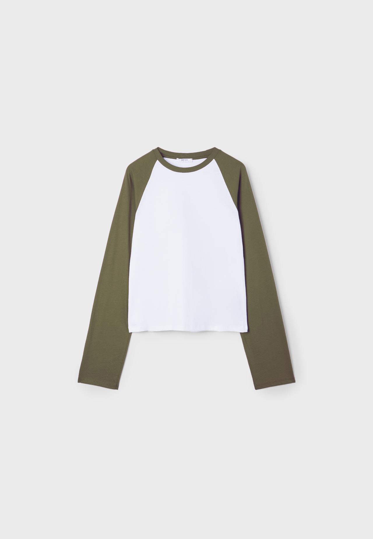 Baseball long sleeve T-shirt — Khaki