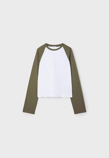 Baseball long sleeve T-shirt — Khaki 7