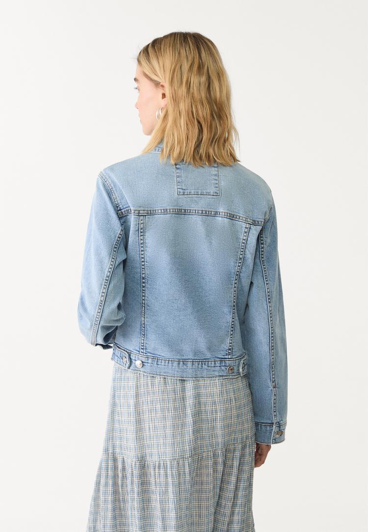 cazadora denim slim fit