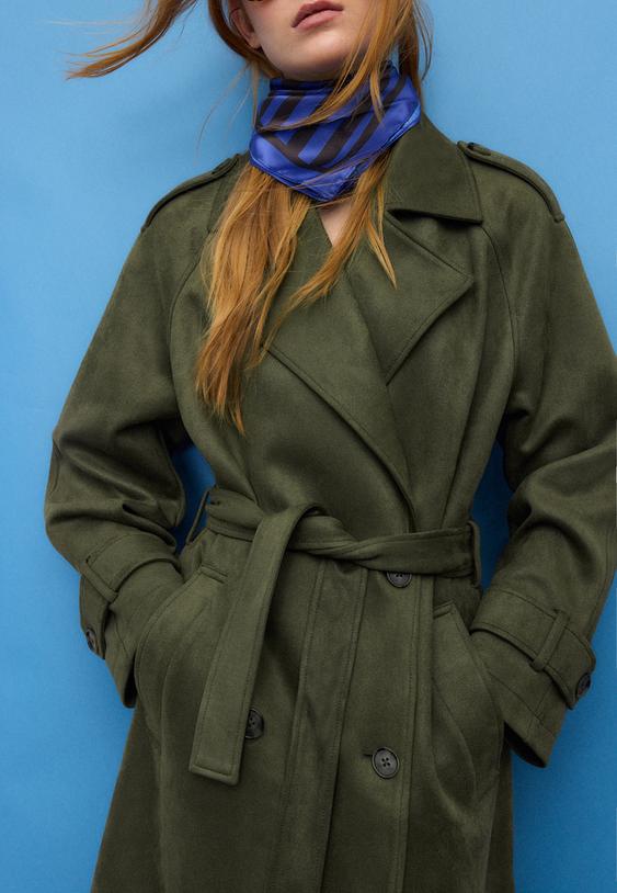 trench largo efecto ante