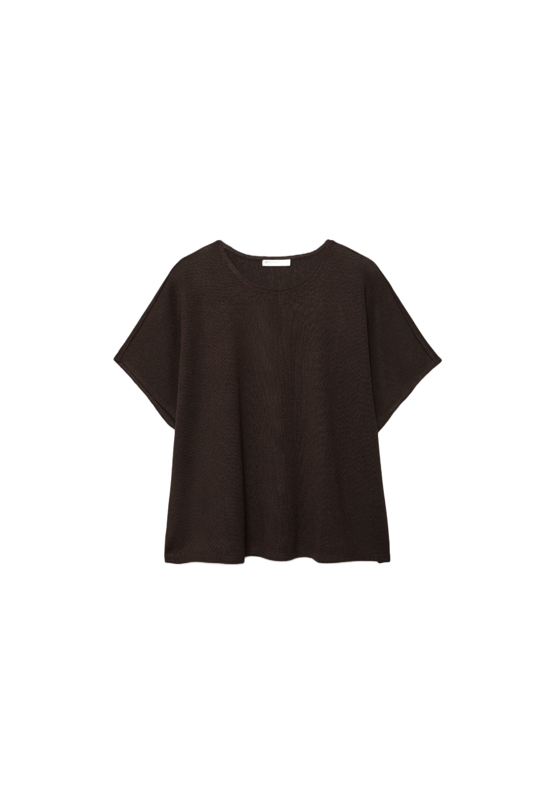 Rustic cape T-shirt — Brown