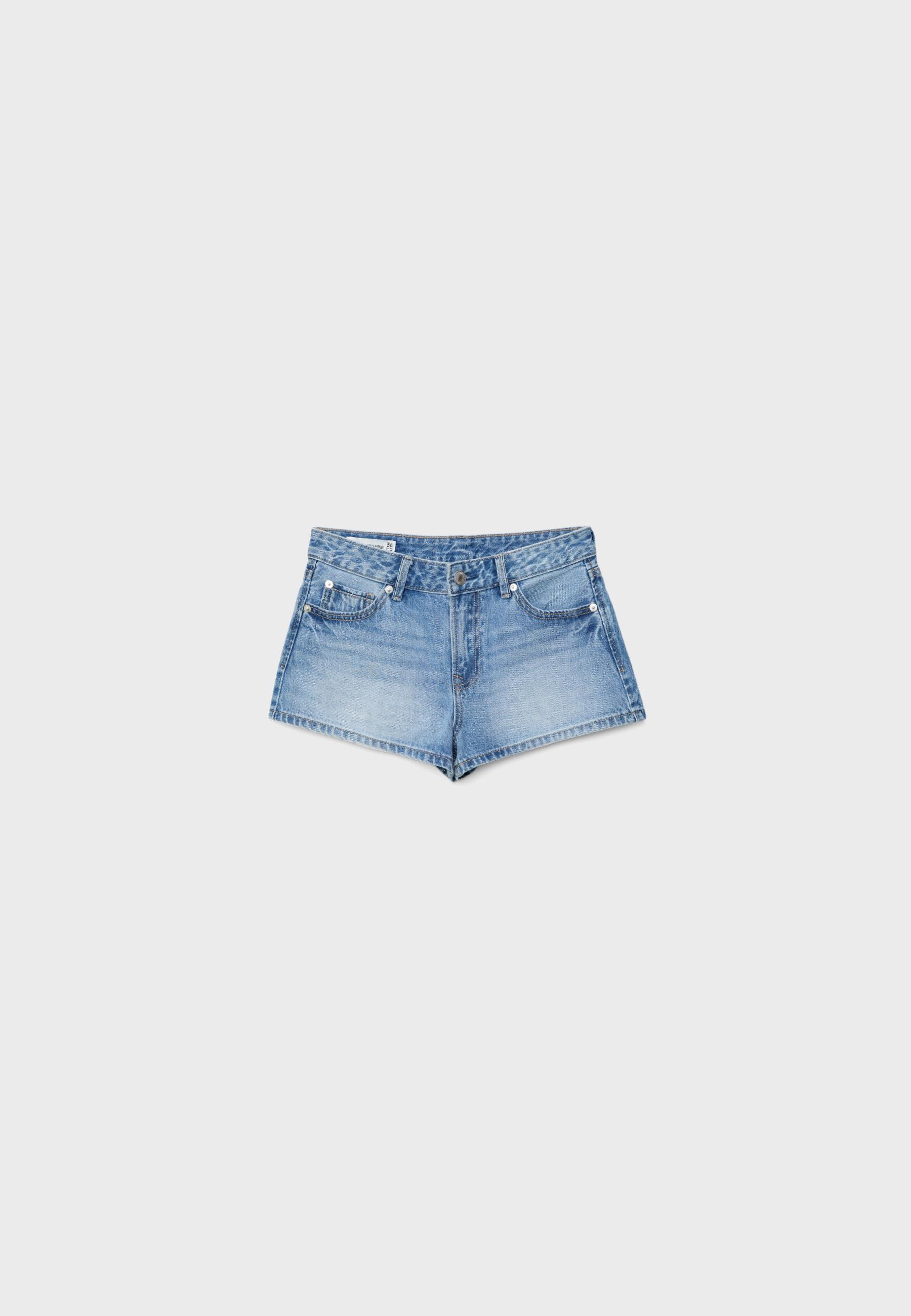 D79 Low-waist shorts — MEDIUM BLUE DENIM