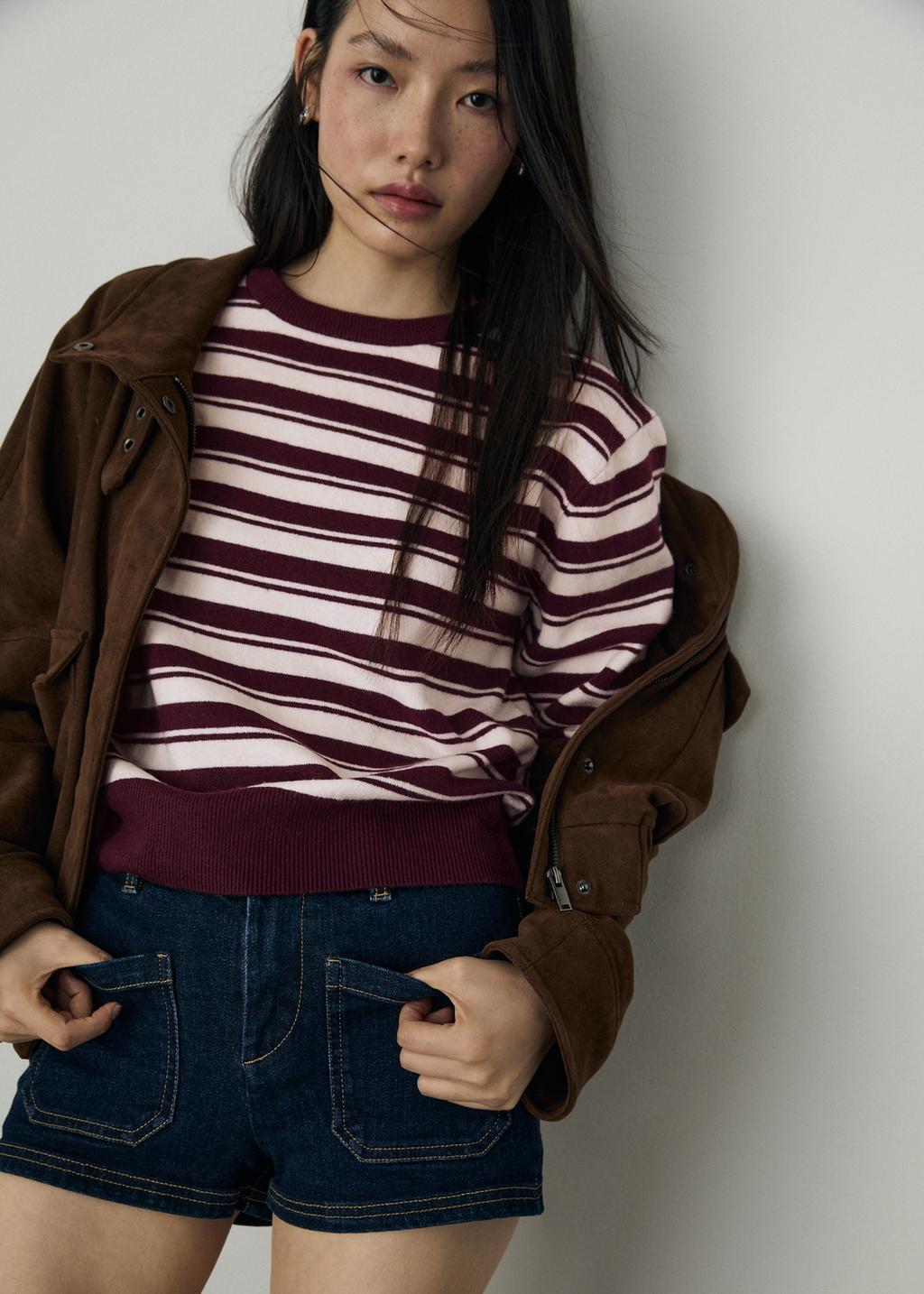 Soft-touch basic knit sweater