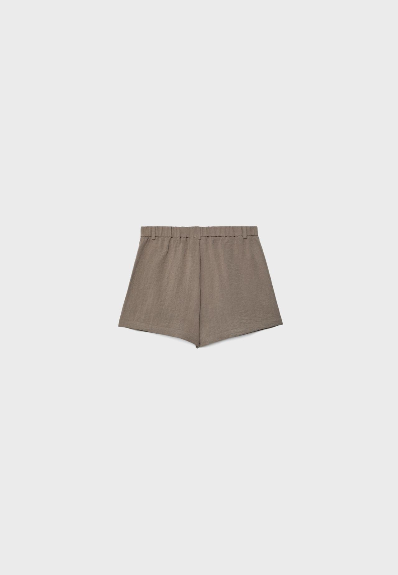 Rustic smart shorts — Brown