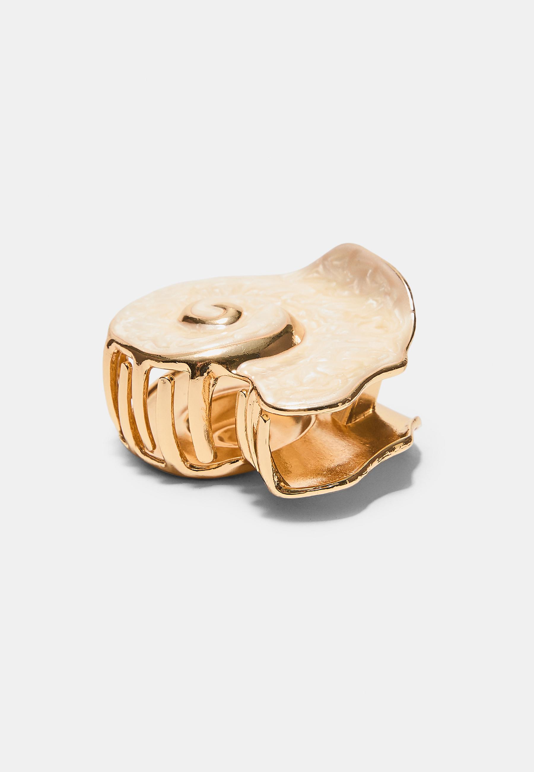 Seashell hair clip — Gold
