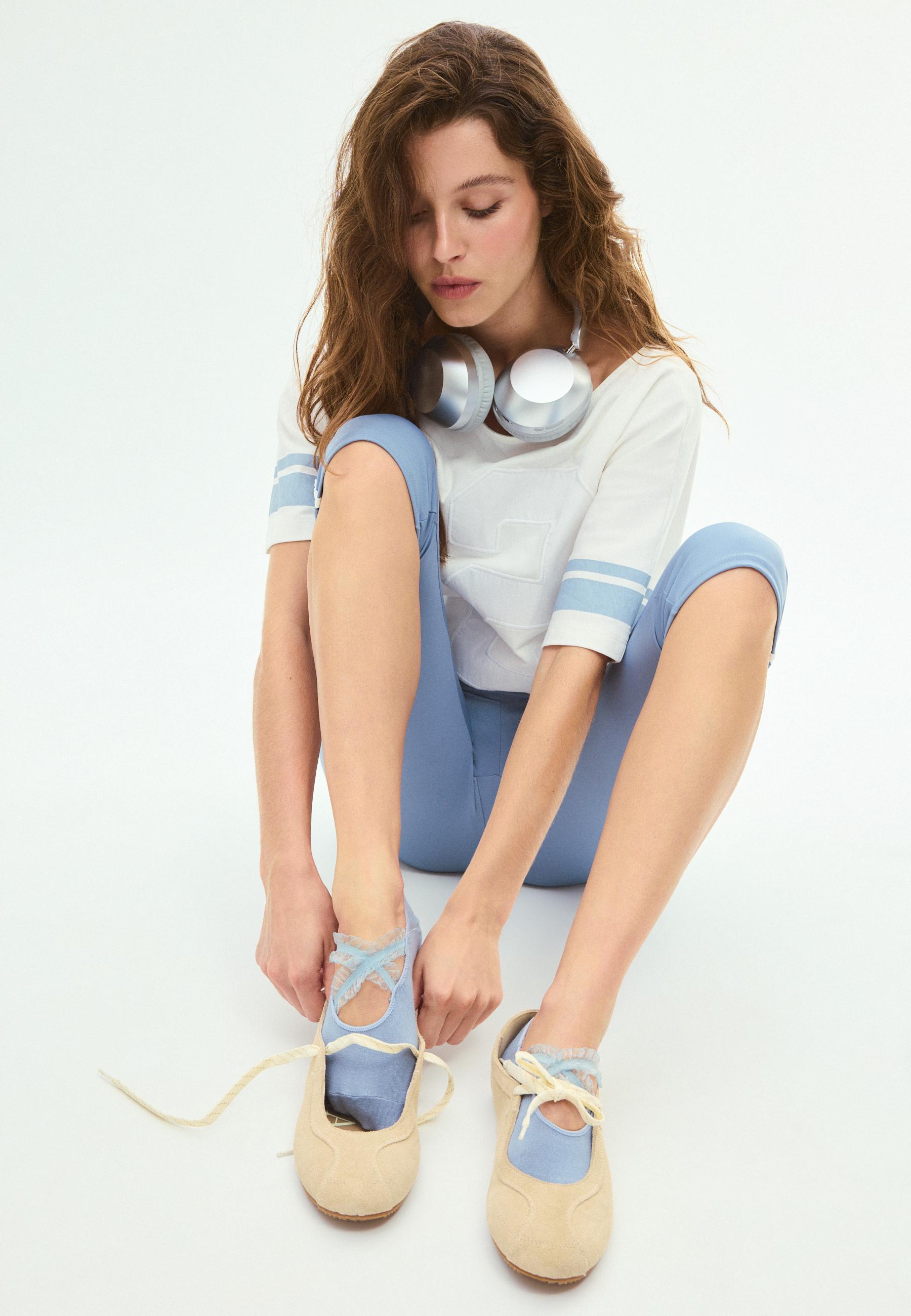Non-slip sport socks — Blue