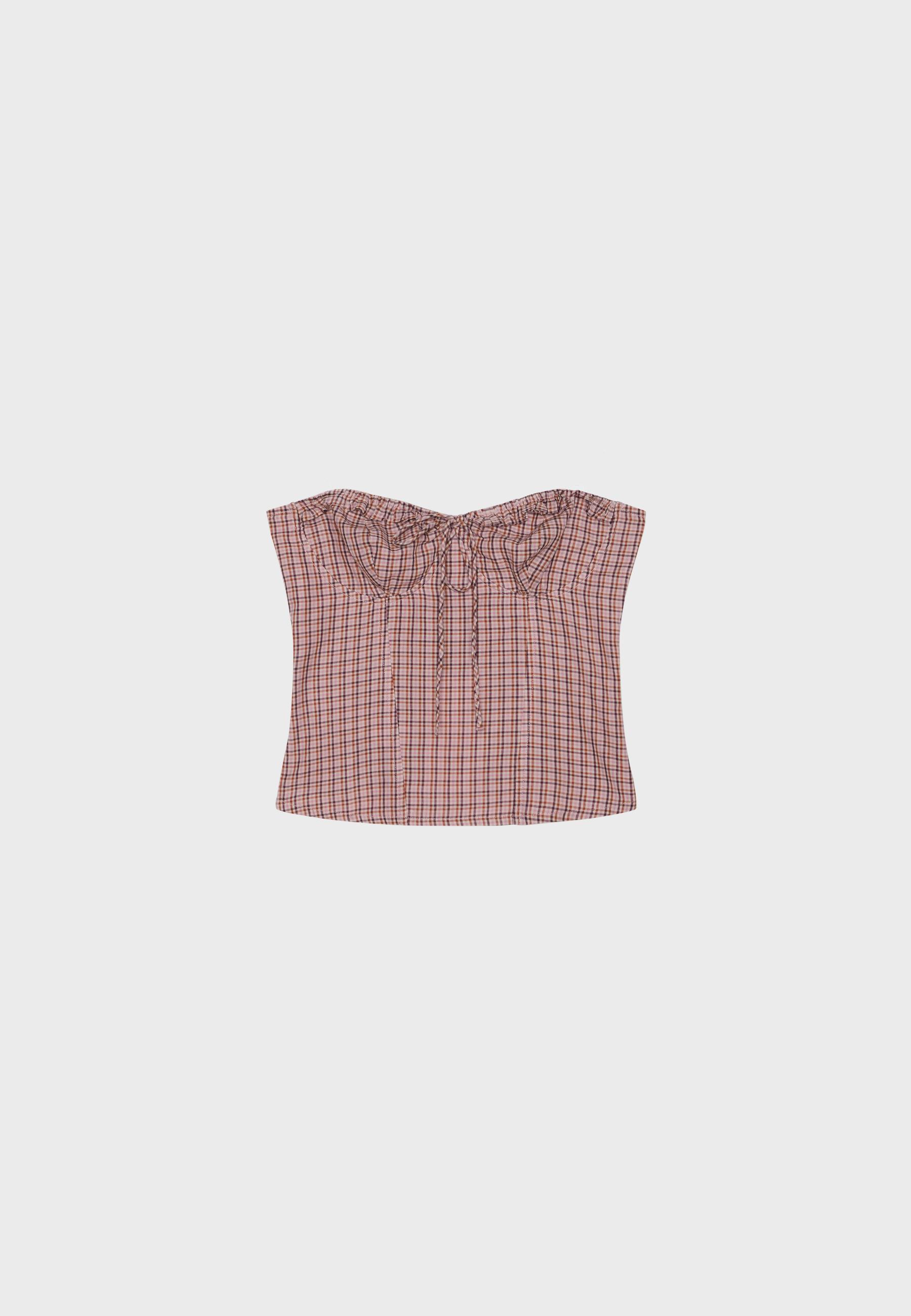 Bustier corset top — Pastel pink