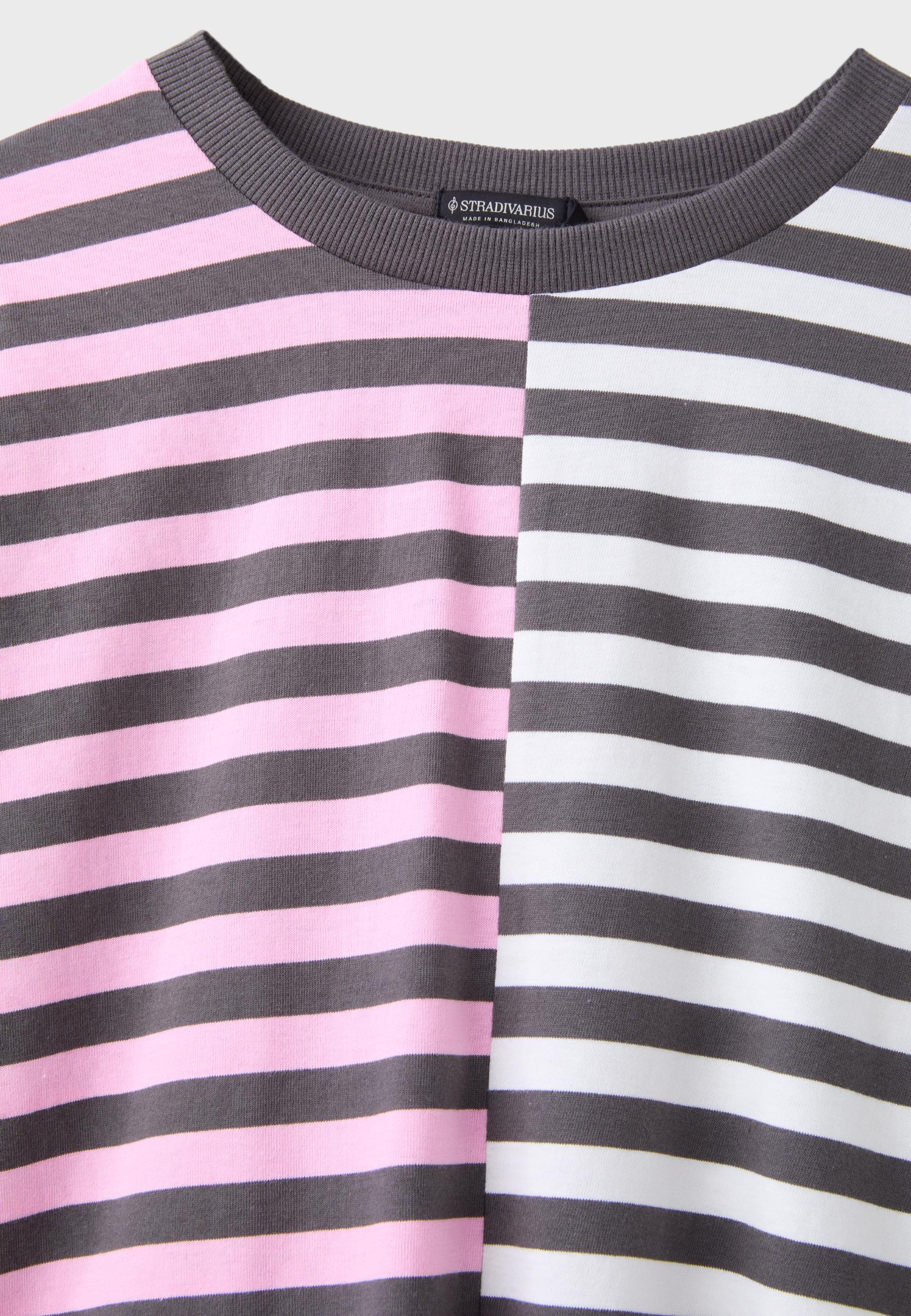 Multistriped long-sleeve T-shirt — Grey