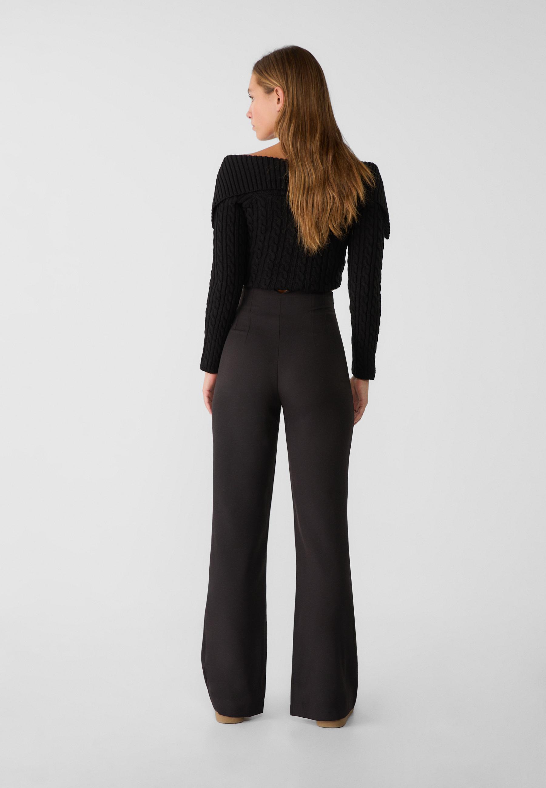 Pantalon habille taille tres haute