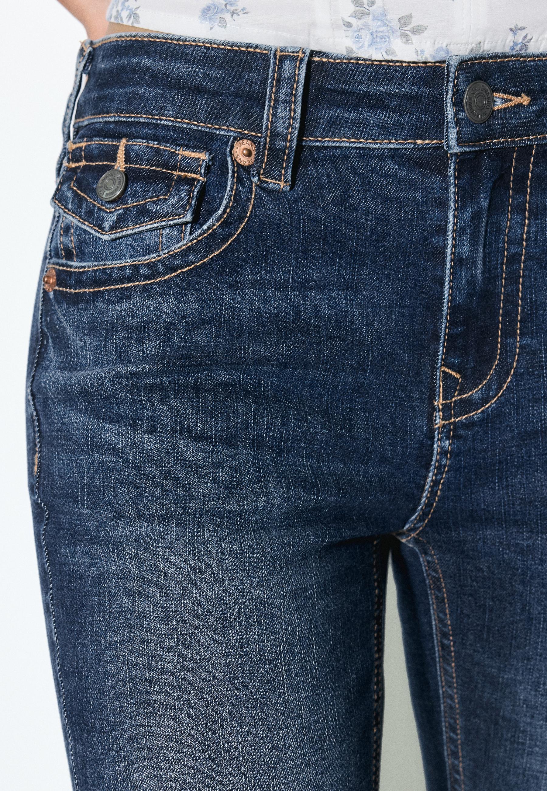 D04 Düşük Bel Çan Paça Jean - Görsel 19
