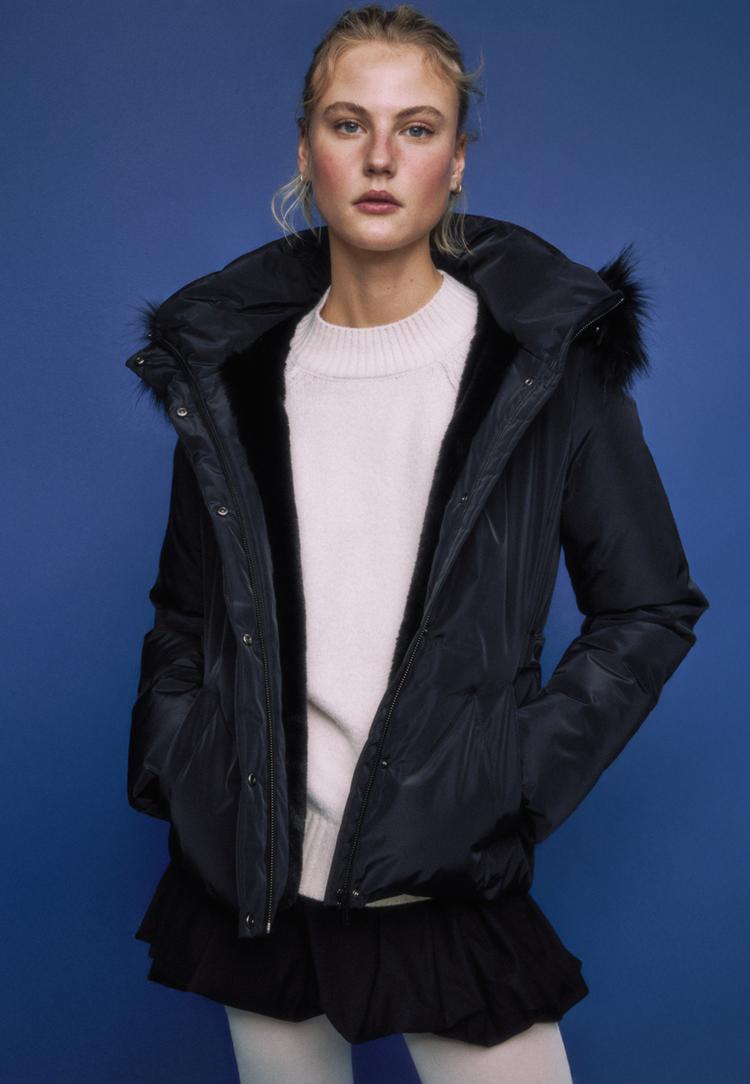 blouson matelass%C3%A9 slim %C3%A0 capuche