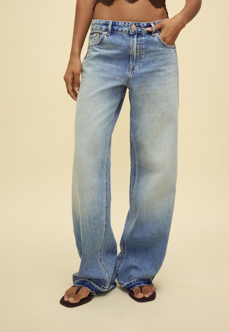 d91 dusuk bel genis paca jean