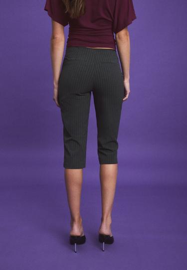 Striped smart capris — Dark grey 5